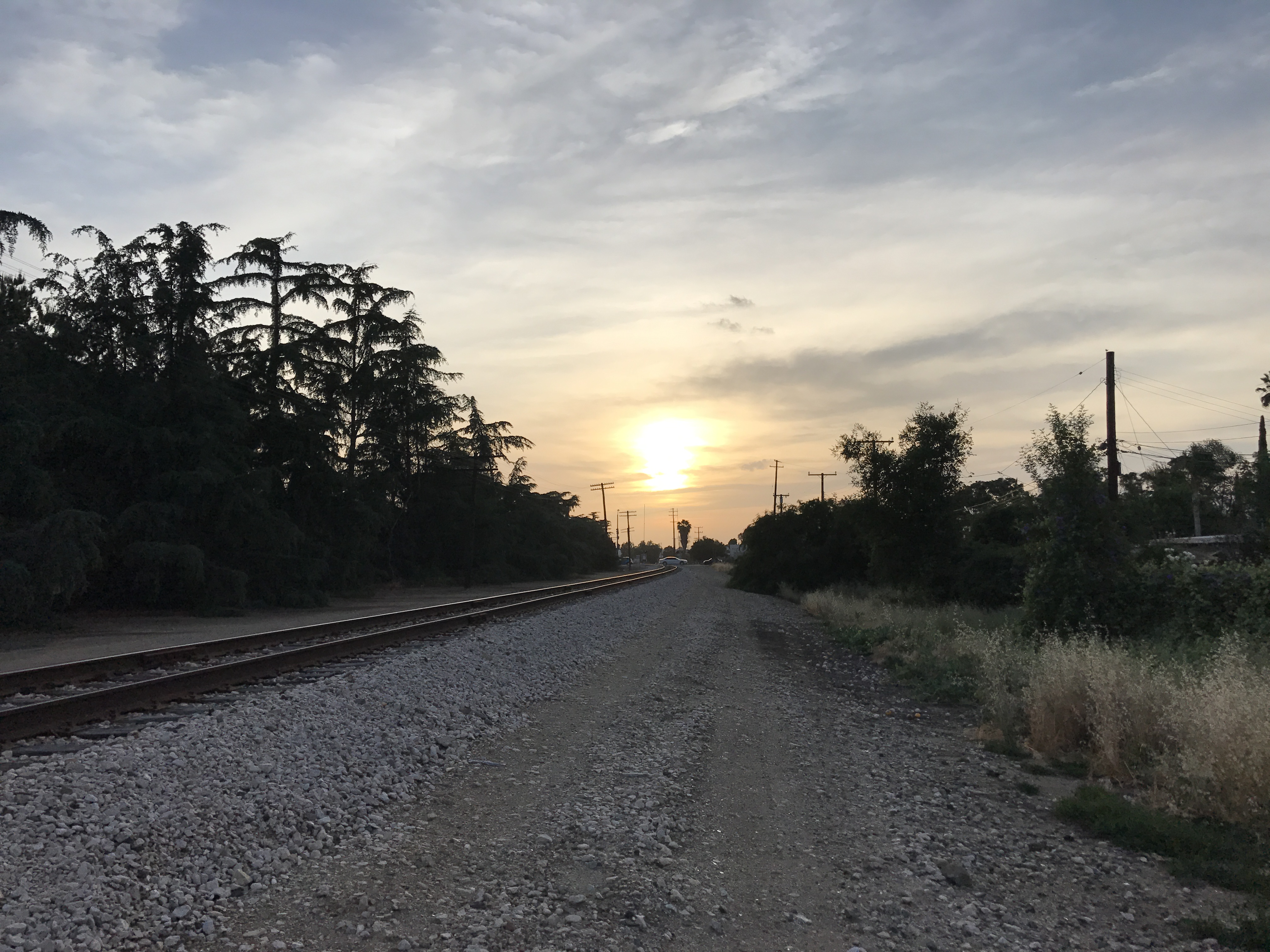 Railroad Track Sunset